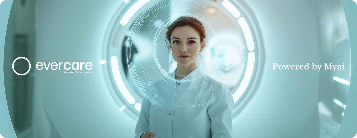 Myai AI checking in with senior about mood and medication