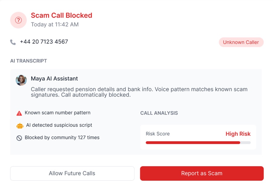 100 percent scam-call protection